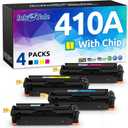 Ink E-Sale Remanufactured 410A Toner Cartridge Replacement for HP 410A CF410A CF410X Toner Set for HP Pro MFP M477 M452 M477fdn M477fdw M477fnw M452dn M452dw M452nw M377dw Printer 4-Pack Color Combo