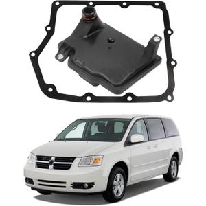 Upgraded Grand Caravan 62TE Automatic Transmission Filter and Gasket Kit Fits for Avenger Grand Caravan Journey Ram C/V ProMaster Chry-sler 200 Pacifica Sebring Town & Country, Replaces# 68018555AA