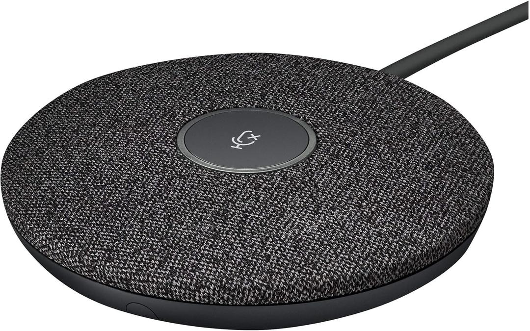 Logitech Rally Mic Pod, Black, 0.8" x 4" x 4"