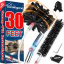 Sealegend 30 Feet Dryer Vent Cleaner Kit, Lint Remover, 2Upgraded Flexible Quick-Snap Brush with Drill Attachment, Extends Up to 30 Feet for Easy Cleaning, Works with/Without a Power Drill