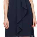 S.L. Fashions Womens Jewel Halter Sheath Dress (Petite and Regular) (Blue, S)