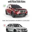 KINGGERI 300lbs Roof Rack Cross Bars - Compatible with BMW X1 U11 2023-2026 with Flush Side Rails, Lockable Heavy Duty Aluminum Roof Rails Crossbars Luggage Accessories Cargo Carrier