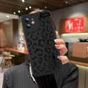 MOWIME Compatible with iPhone 11 Case with Strap Wrist, Cheetah Print Shockproof Soft TPU Protective Cover for Women Girls, Slim Anti Scratch Case for iPhone 11 6.1 Inch, Black