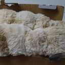 Heated Blanket Throw with 1/2/4/6/8 Hours Auto-Off 10 Heat Level, 50'' * 60'' Cozy Faux Rabbit Fur Bubble Electric Blanket with Overheat Protection(Beige) (Tie-dye Beige)