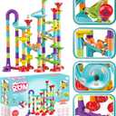 Marble Runs for Kids 4-8,173 Pcs Set, Marble Tracks STEM Learning Toy, Construction Building Blocks Toys, STEM Marble Runs for Kids (G30)