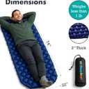 Sleepingo Ultralight Sleeping Mat - Inflatable & Compact Camping Air Mattress for Backpacking, Hiking- New