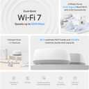 TP-Link Deco 7 BE25 Dual-Band BE5000 WiFi 7 Mesh Wi-Fi System | 4-Stream 5 Gbps, 240 Mhz Channels | Covers up to 4,600 Sq.Ft | 2X 2.5G Ports Wired Backhaul | VPN,MLO, AI-Roaming, HomeShield, 2-Pack