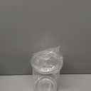 Skywin Small Plastic Laundry Jars with Lid 4.3 x 4.3 x 7.7 Inches, Laundry Detergent Jar for Laundry Room, Dishwasher Pod Container (Clear) (1 Pack)