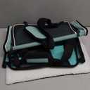 Cat Carrying Case Pet Dog Carrier Soft-Sided Cat Bag Airline Approved, Pet Travel Carrier Up to 15 Lbs, Collapsible Cats Carrier Dog Carrier for Medium Small Cats Dogs(17x11x11 Green)