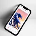 for Apple iPhone  Custom Photo Display Phone Case with Built-in Screen | Personalized Picture Phone Cover | Protective Slim Fit Case (iPhone 14 Pro) Black