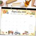 GuassLee Monthly Large Desk Calendar 2026-2027 - 19 Months 22" x 17" Calendar from Jun. 2026 to Dec. 2027, Large Monthly Planner with Holiday Watercolor Design for Office School Home Organizing