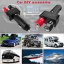 Dc 12v 10a Male Cigarette Lighter Plug with Power Wiring Cable Car to Take Power Black Power Cord for Inverter