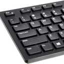 Amazon Basics Wired QWERTY Keyboard, Works with Windows, Plug and Play, Easy to Use with Media Control, Full-Sized, Black