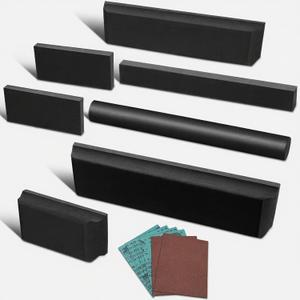 Sanding Blocks Auto Body, Hand Sanding Block Set 7pcs with 6pcs Sandpaper, Fit for Woodworking, Automotive Body Work and Polishing