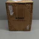 Kono 15'' Underseat Carry On Luggage Airline Approved, Anti-Scratch PC+ABS Hard shell Carry on Suitcase with Smooth Spinner Wheel, Lightweight Overnight Carry on for Short Travel, Cream White