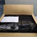 FDW 14" D×24" W×60" H Wire Shelving Unit Metal Commercial Shelf with 5 Tier Layer Rack Strong Steel for Restaurant Garage Pantry Kitchen Garage，Black
