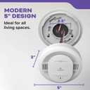 Kidde Smoke and Carbon Monoxide Detector, Hardwired with 10-Year Battery Backup, LED Status Lights, Interconnected, 85 dB Alarm, 5 inches, 30CUA10, 3 Pack