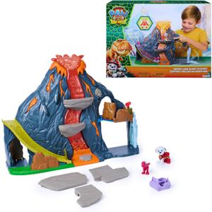 PAW Patrol The Dino Movie Super Lava Blast Volcano Playset with 2 Figures, One Size