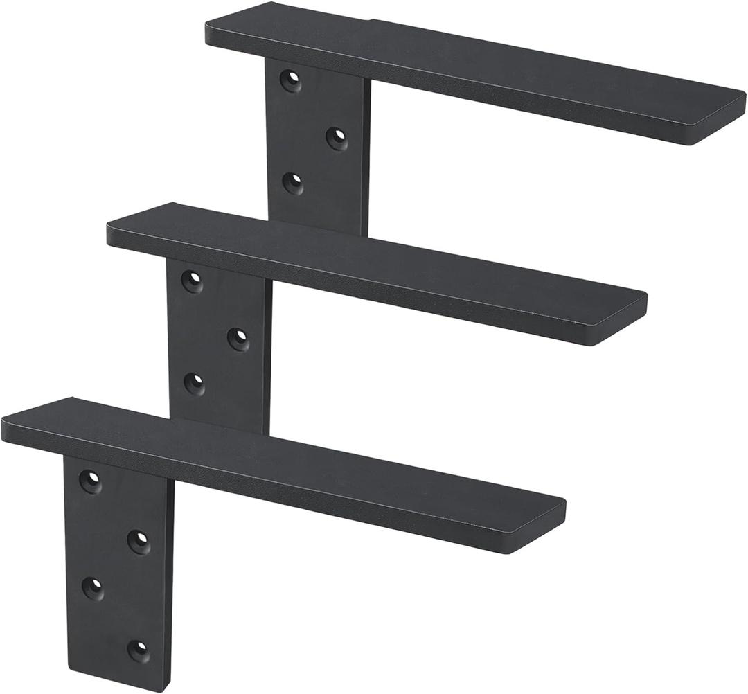 Free Hanging Side Wall Floating Shelf Bracket 3 Pack 18 Inch Heavy Duty Countertop Support Bracket for Breakfast Bars Cabinet Granite Countertops with No Knee Wall or Pony Wall