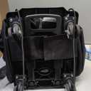 Orzbow Car Seat Carrier for Airport, Folding Car Seat Travel Bag & Cart with 4 Wheels and High Load-Bearing, Padded Gate Check Bag Fits Most Infant Car Seats & Carriers, Easy to Use, Black