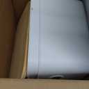 Citylife 2 PCS Storage Bins with Bamboo Lids Plastic Storage Containers for Organizing Stackable Storage Box with Handle, 10.23 x 7.08 x 6.3 inch (White)