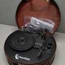 ClearClick Vintage Suitcase Turntable with Bluetooth & USB - Classic Wooden Retro Style