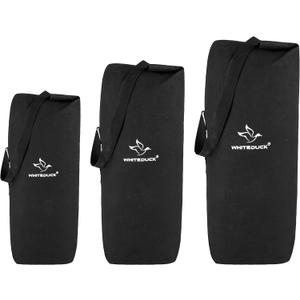 WHITEDUCK 30"x50" (737L) Top Load Canvas Duffel Bag  Military-Grade, Tear-Proof & Weatherproof, Heavy Duty for Travel, Outdoors & Military Use, with Padlock Compatibility, 5 Colors (Black)