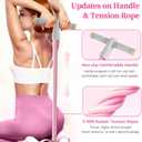 Pedal Resistance Bands with Handles, Durable 6-Tubes Multifunction Pedal Resistance Band, Natural Rubber Foot Pedal Resistance Bands, Fitness Resistance Bands for Abdomen, Waist, Arm, Leg