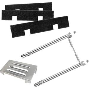 Grill Replacement Parts for Weber GS4 Spirit II 200 Series with Front Control, 15.3" 7635 Flavor Bars, 67060 Heat Deflector and 18" 69785 Grill Burner for Weber Spirit II Grill Parts