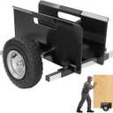 10" Panel Dolly Heavy Duty Drywall Cart with Pneumatic Wheels  700LB Capacity Panel Cart for Sheetrock, Plywood & Doors  Adjustable Frame with Anti-Slip Rubber Pads (Black)