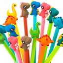 Cute dinosaur black ink pens, Cartoon fun kawaii writing gel pens for office school supplies,16pcs Set (cute dinosaur)…