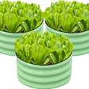 SnugNiture 3 Pcs 2x2x1ft Round Galvanized Raised Garden Bed Kit Outdoor, Metal Planter Box for Planting Plants Vegetables, Green