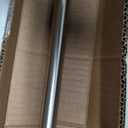 Amazon Basics No Drilling Spring Tension Curtain Rod, Adjustable Length 54-90" Width, Classic Finial, Nickel