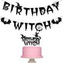 Birthday Witch Banner Halloween Hocus Pocus Witch Birthday Banner for Halloween Hocus Pocus Witches birthday Decorations