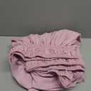 FreshCulture Full Bed Skirt, Elastic Wrap Around Bed Skirt Full Bed, Easy Fit with 18-Inch Tailored Drop, Hotel Quality Dust Ruffle for Full Size Bed, Bed Skirt Full Size (Dusty Pink)