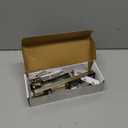 Ideal Security EL Keyed Lever Mount Latch with Deadbolt, Surface Mount Storm Door Handle Replacement, 2 Posts with Tie Down Screw, Satin Chrome