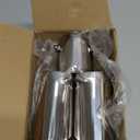 Car Exhaust Tips, Stainless Steel Dual Outlet Straight Style Muffler Exhaust, 2.5" Dual Tail Pipe Muffler Tip, Universal for Most Cars (Silver) (1 PC)