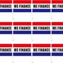 SmoothNovelty 12 Pcs Window Clip on Flag 12 x 16 Inch Red Advertising Sign Single Sided Car Dealer Flags for Auto Dealers Vehicle Cars Accessories(We Finance)