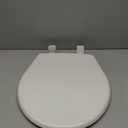 Bemis 730SLEC Slow Close Toilet Seat, Easy Clean Hinges and Durable Plastic Seat, Made in USA, Round, White