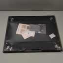 Joy&Grace Appliance Slider for Kitchen Appliances 360 Rolling Sliding Tray for Coffee Maker Countertop, Bamboo Coffee Pot Slider Rolling Tray with Universal Rollers (Black, Large 16"x13")