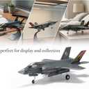 F-35B Lightning Fighter Jet Model-1/72 Scale Lockheed Martin BF01 Steath Metal Aircraft Models for Collector, Aviation Enthusiast-Premium Collectiable with Display Stand