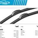 OEM Windshield Wiper Blades Replacement for Kia Sportage 2017-2022 Sorento 2016-2020 Hyundai Santa Fe 2019-2023, All Weather Original Factory Quality Front & Rear Wipers Set 26"+16"+11" (Pack of 3)