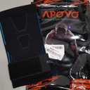 APOYO Elbow Brace for Tendonitis and Tennis Elbow, Compression Sleeve for Arthritis, Workouts, Reduce Joint Pain During Fitness Activity (Large) (Blue)