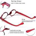 JOSCHOO 5 Pack Retro Round Reading Glasses Mini Small Comfortable Readers for Women Men (5 Mix, 2.5)Medium