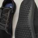 WHITIN Men's Wide Genuine Leather Barefoot Shoes | Minimalist Fashion Sneakers | Zero Drop Sole, Size: 7W, All Black