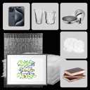 100PCS Clear Bubble Pouches Wrap Bags, 8 x 12 Inch Bubble Out Bag Pouch for Packing & Shipping, Double Layer Bubble Cushion Wrap Bags Protective Bubble Pouches Bags for Moving and Storage