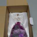 Mothers Day Mom Gifts for Women Preserved Flowers in Glass Angel Forever Flowers Gifts Eternal Roses Gifts for Grandma, Light Purple