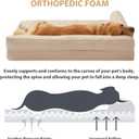 BFPETHOME Orthopedic Dog Beds for Large Dogs-Waterproof Sofa Dog Bed with Removable Washable Cover, Large Pet Bed with Waterproof Lining and Nonskid Bottom,Pet Bed for Dogs