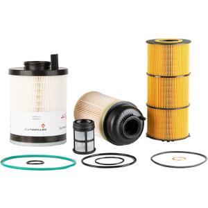 Filter Service Kit Compatible With Detroit DD13 DD15 DD16 Oil FWS Fuel Filter Kit Replaces P551005 FS20083 PF9908