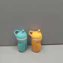 Tommee Tippee Insulated 9oz Sporty Spout Toddler Water Bottle, No Spill, Sippy Cups for Toddlers 1-3, Two-Piece Valve Helps Stop Spills, Light Blue & Orange, BPA Free, Pack of 2